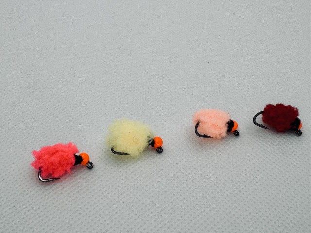 Eggstasy fibre tungsten egg fly for steelhead fishing Rogue River